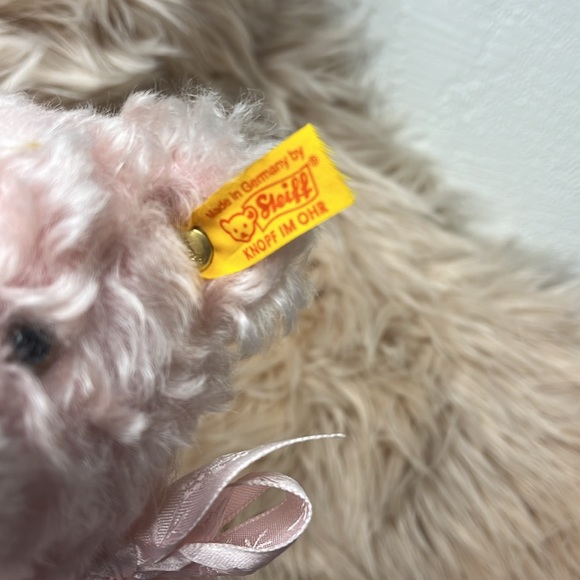 STEIFF PINK MUSIC BOX BEAR - Picture 2 of 12